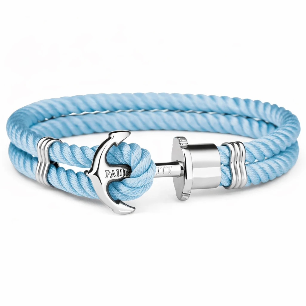 Paul Hewitt Pulsera cuerda Mujer chapada en plata - PH-PH-N-S-NI-S