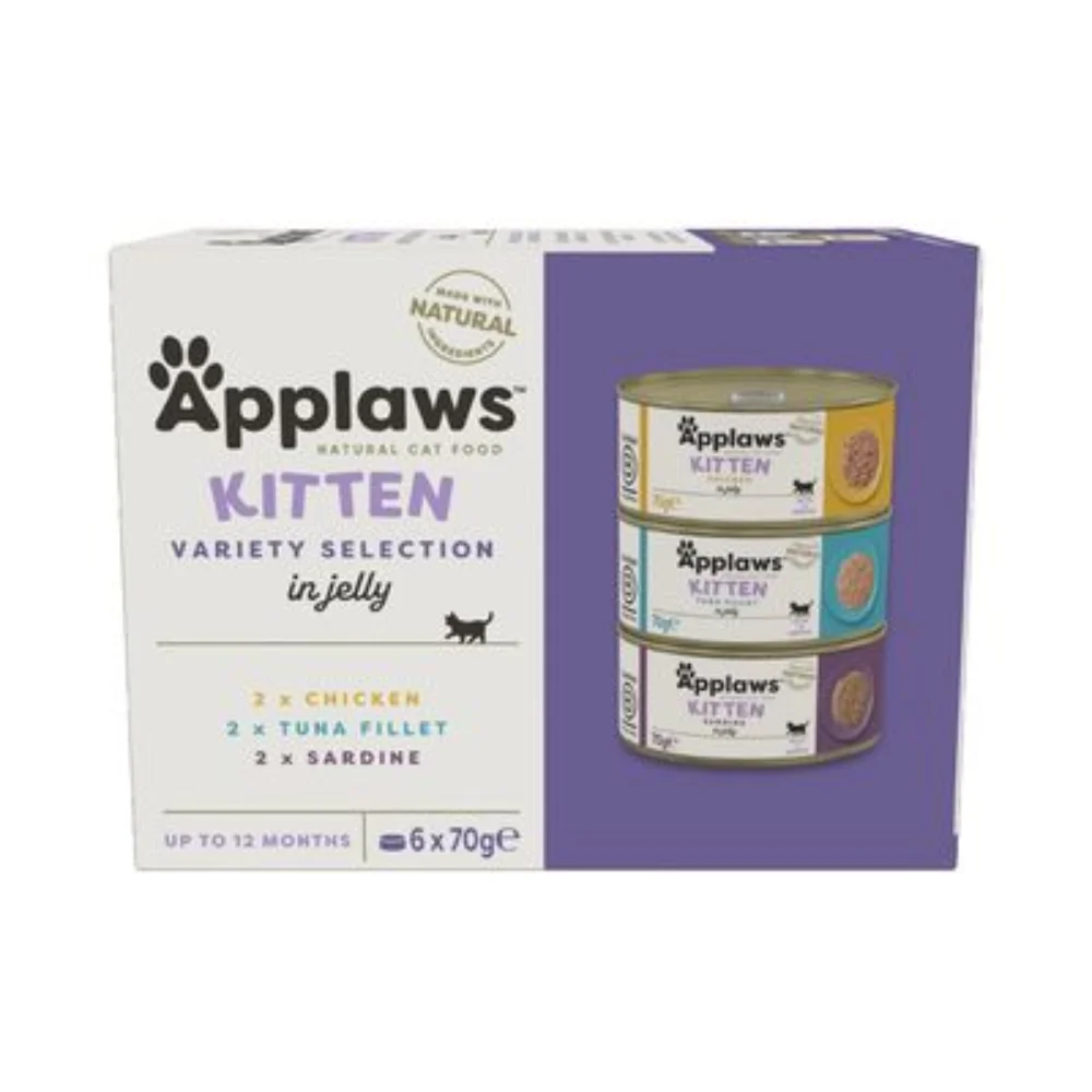 Applaws Multipack cans for Kitten cats 6x70g-natural Gluten-free recipes