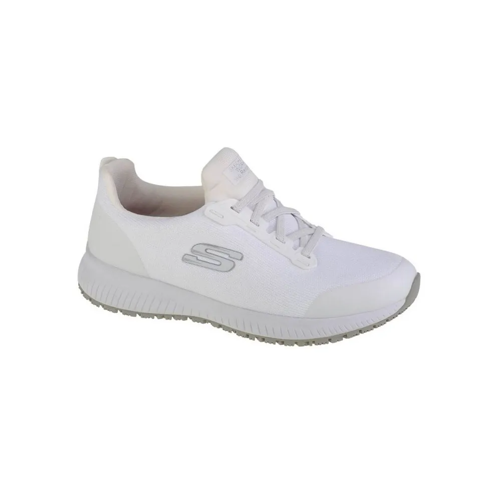 Sneakers Skechers Work Squad Sr Mujer Blanco