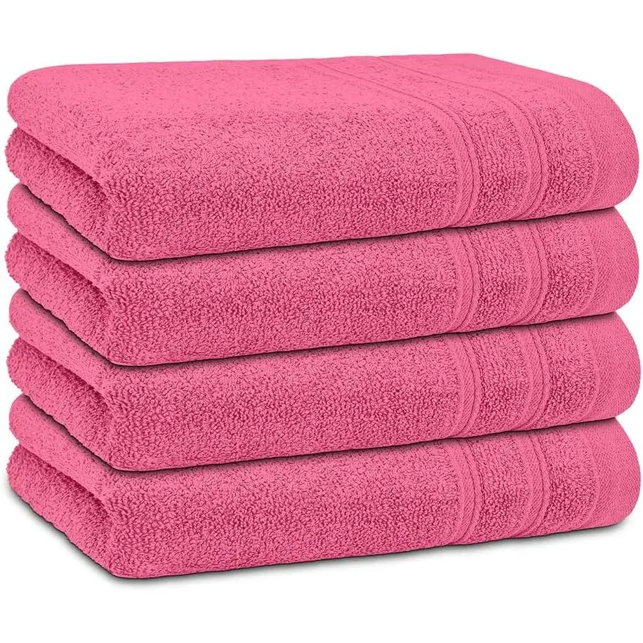 DECASATEXTIL - Juego Toallas de Lavabo 4 Unidades 100% Algodón 450gr, Tamaño 50x100cm - Toallas Manos - Toalla Suave y Duradera para Secar Tus Manos y Rostro