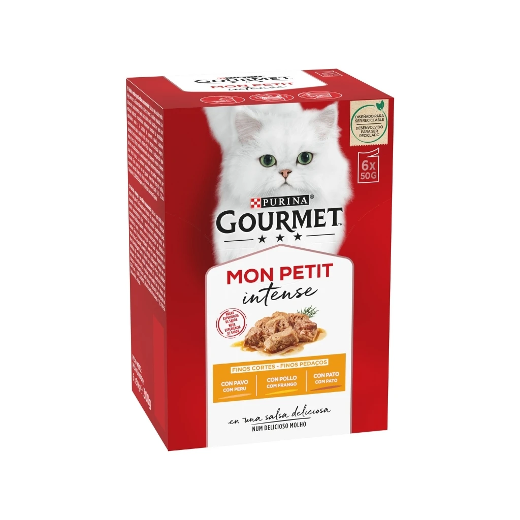 GOURMET - Mon Petit (24x50 gr) -selection of birds (turkey, chicken and duck) (4 boxes of 6x50 gr)