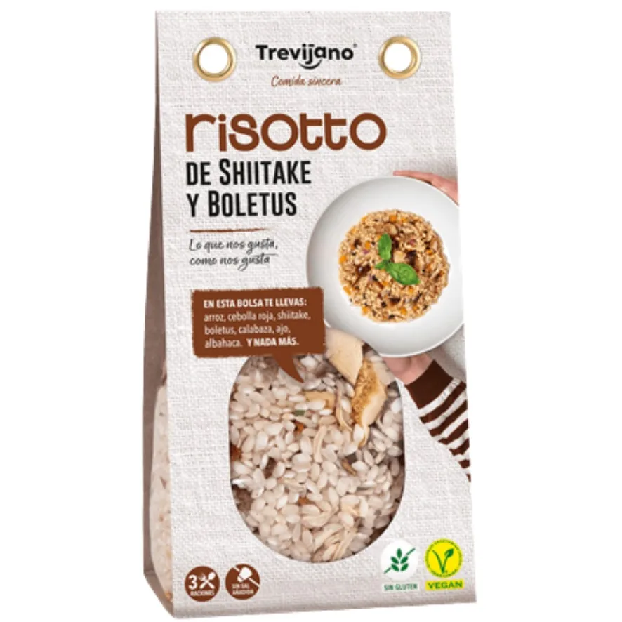 Vegan Gluten free Shiitake Boletus Risotto 280g Trevijano