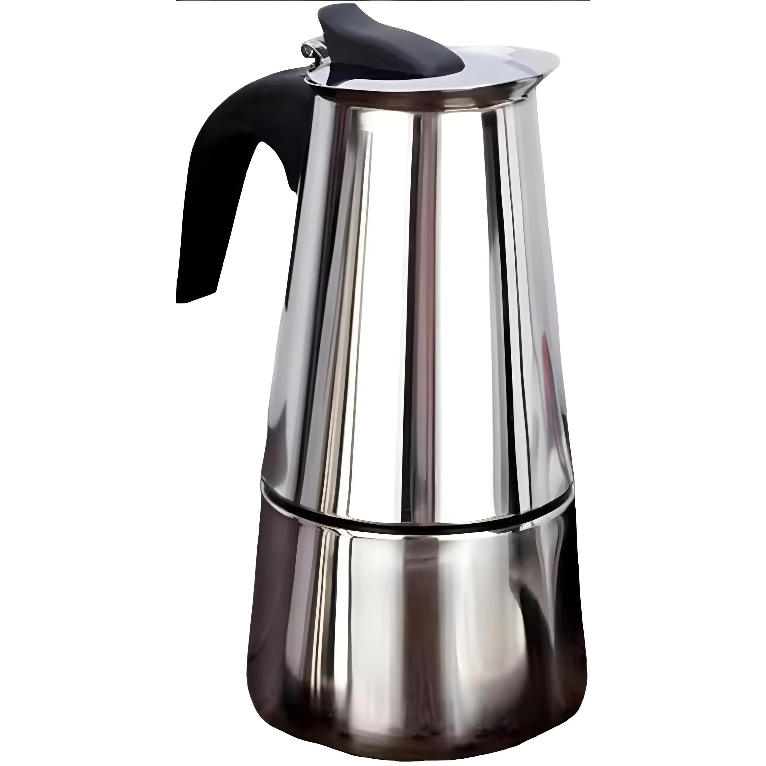 Brandon coffee maker-Italian coffee maker in stainless steel-Kitchen & Go.