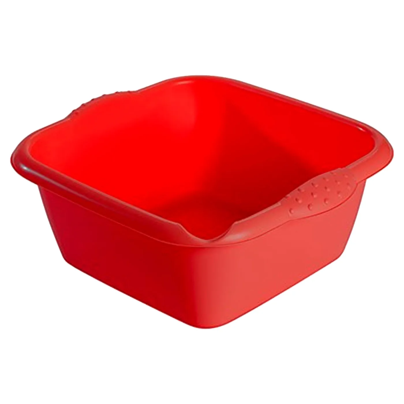 Tradineur - Cubo, Barreño, Tina Multiusos - Fabricado en Plástico - Producto y Utensilio de Limpieza - Forma Cuadrado - Capacidad de 3 litros - 10 x 23 x 25 cm - Color Aleatorio