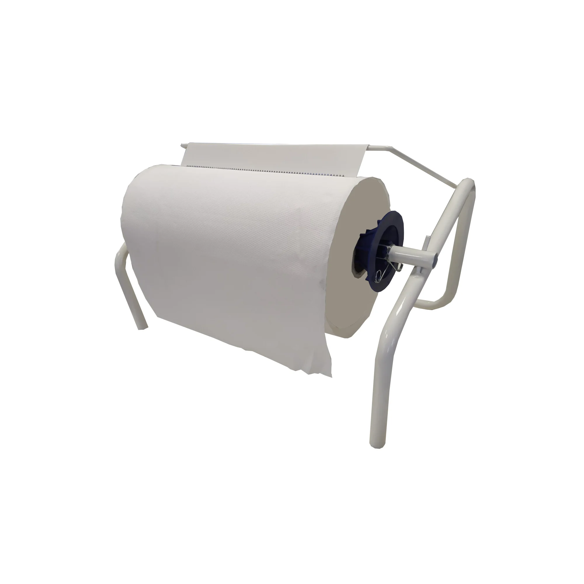 Dispensador de Pared Tecnokit 427 Max para Rollos de Papel de 38 cm, Acero con Acabado Epoxi Blanco, Montaje Fácil Incluido