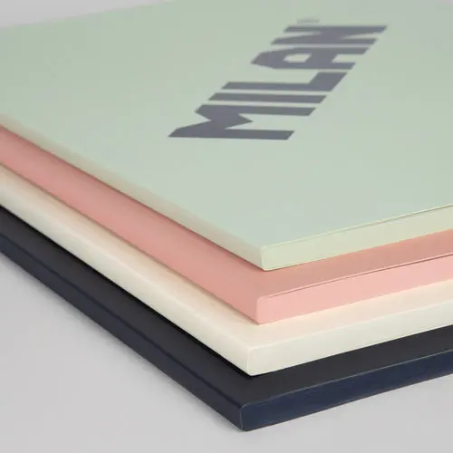 MILAN PACK 4 notebook 48H A4 frames 5MM series 1918 assorted 1918 Series 21x29x2 Cms.