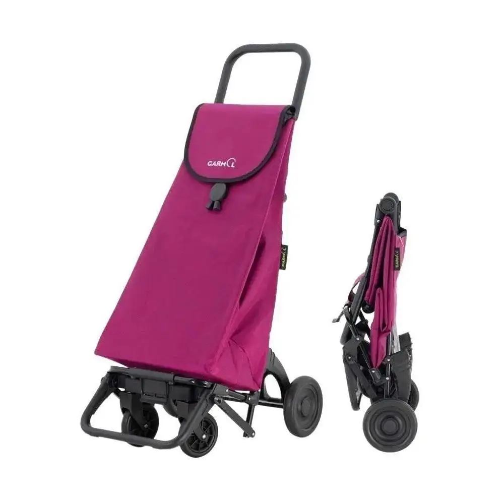 Carro de la Compra Plegable 4 Ruedas 55L | Bolsa Poliéster 1680D | Gris, Negro o Granate