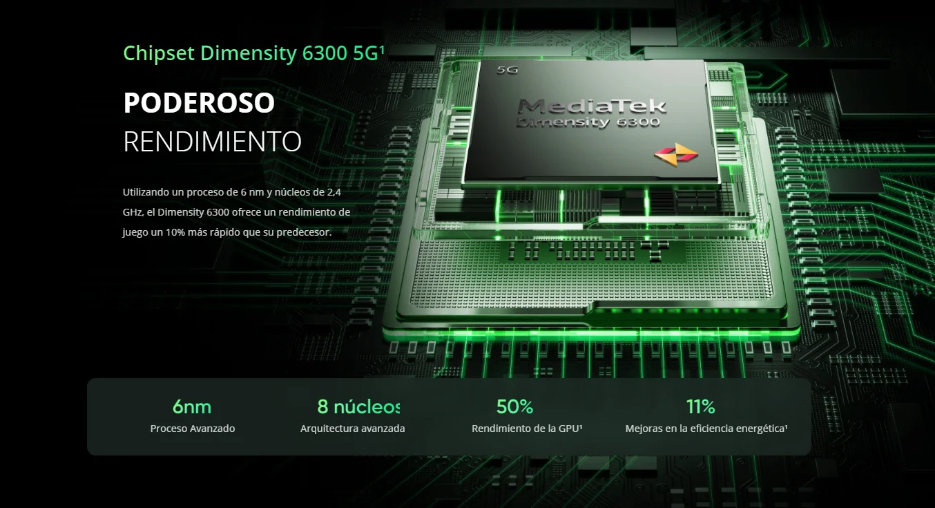Teléfono – realme 14X, Versión europea, 8GB+256GB, Pantalla de confort ocular de 120 Hz, MediaTek Dimensity 6300 5G, Pantalla 6,67″ 120Hz, Cámara AI de 50MP, IP64, NFC 8