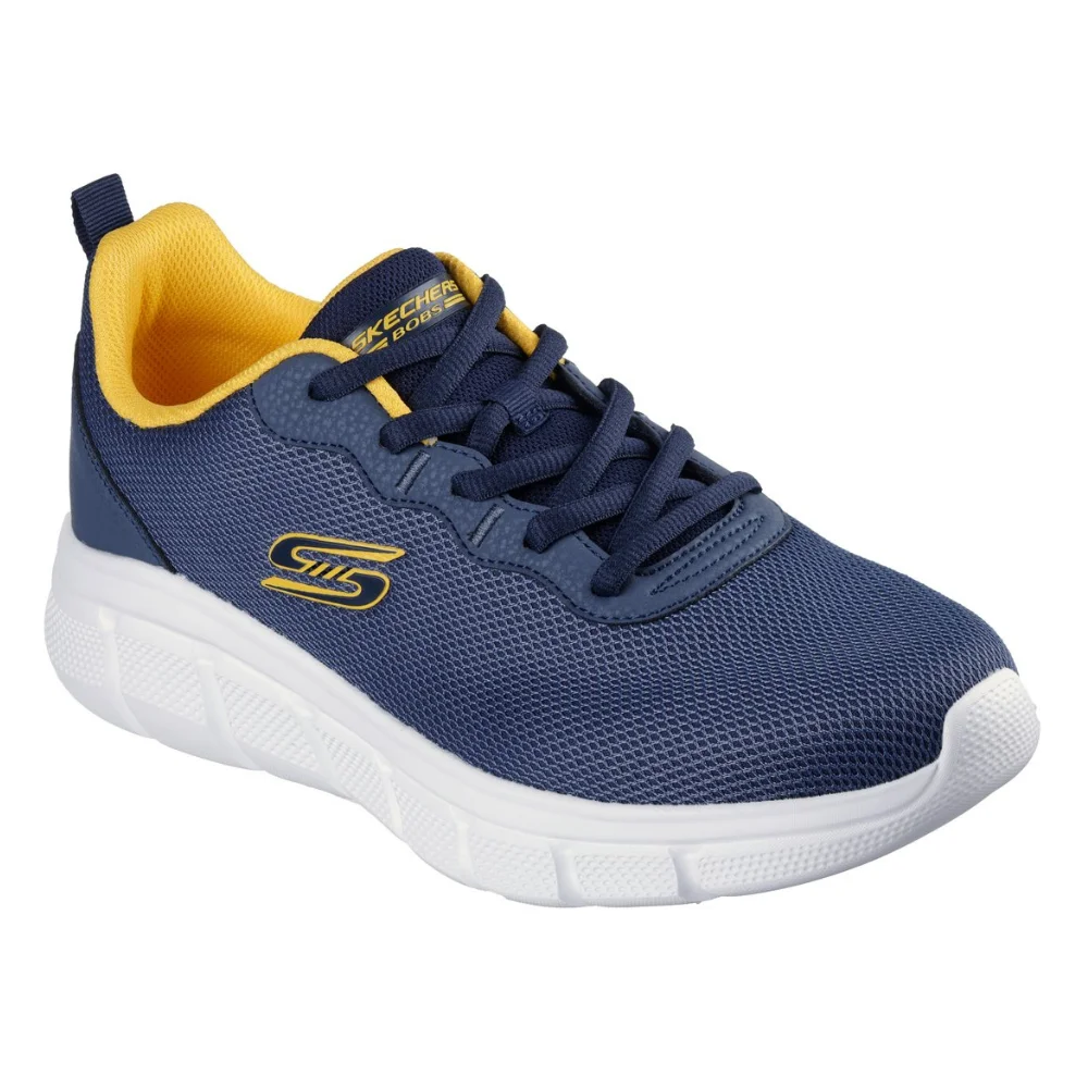 Deportivos Skechers Bobs Sport B Flex - Icy Edge Malla Textil Y Kit Técnico Para Hombre En Color Azul Navy