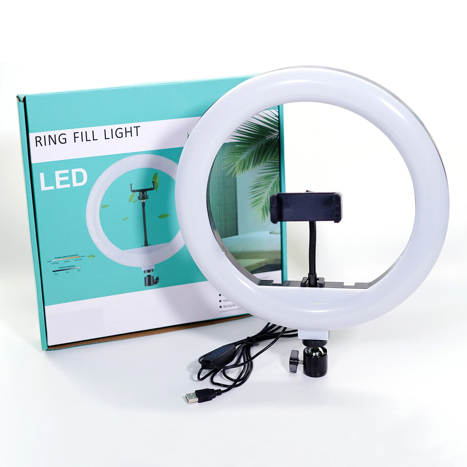 Led light ring 30 cm diameter |   12 inch ring light for mobile phones or cameras |   Selfies, photography, makeup, youtube, tik tok live |   Usb cable and controller |   Revolutionline brand