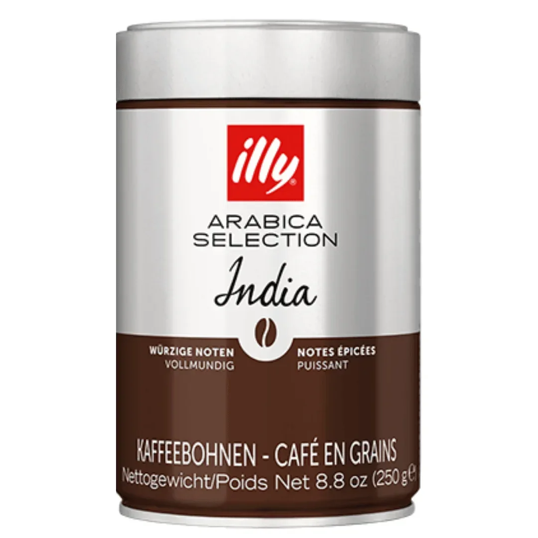 Illy Arabica Selection India café en grano lata 250 g - QUMIR
