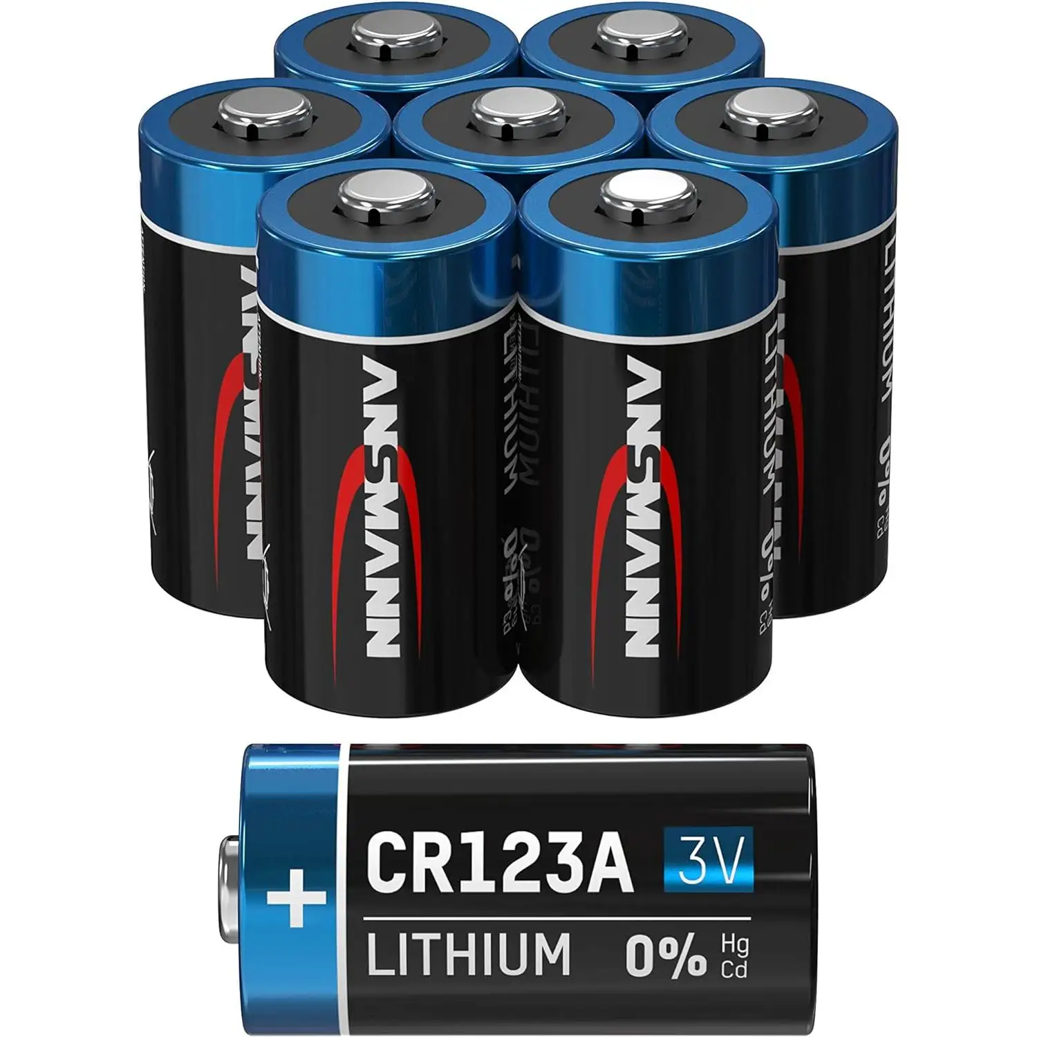 ANSMANN 8x CR123A lithium battery 3V-high performance battery (8 pieces)