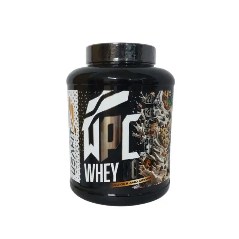 Whey Protein - Porteina Whey 80 2kg Cookies - Concentrado de proteÃna de suero WHEYCO . La mejor calidad para la recuperación muscular. Bajo en grasas