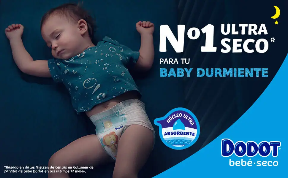 Dodot Bebé Seco Pack Ahorro XXL Tallas 3 a 7 pañales con triple sistema antifugas