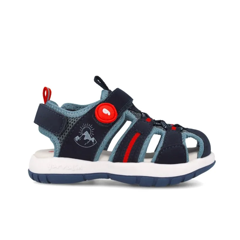 Sandalias planas niño GARVALIN 252821-A089 SANDALIA TREKKING AZUL MARINO 37817 26V
