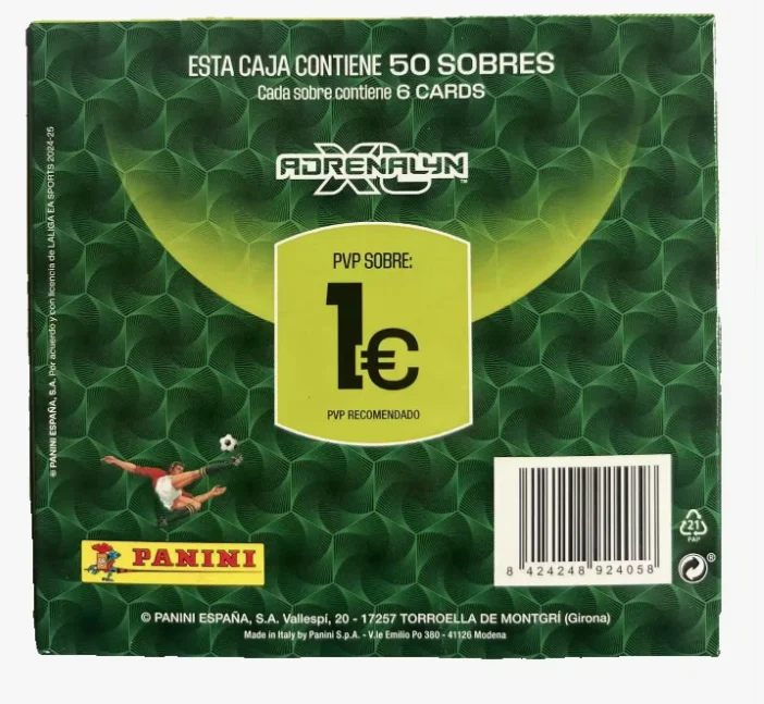 50 envelopes box Adrenalyn XL League EA Sports-2024/25 league cards-official Panini collectibles