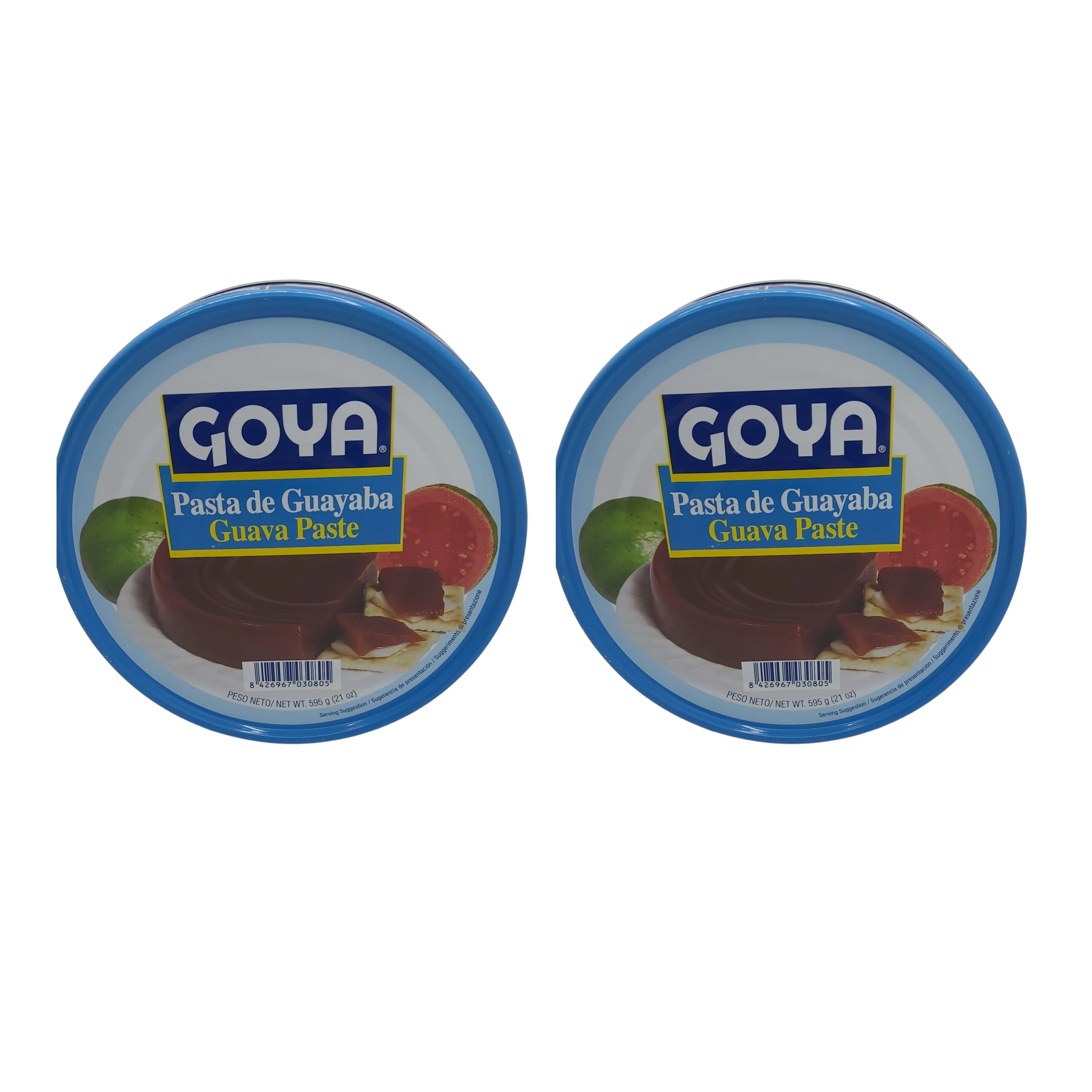 2 LATAS DE PASTA DE GUAYABA. GUAYA PASTE 595G. GOYA
