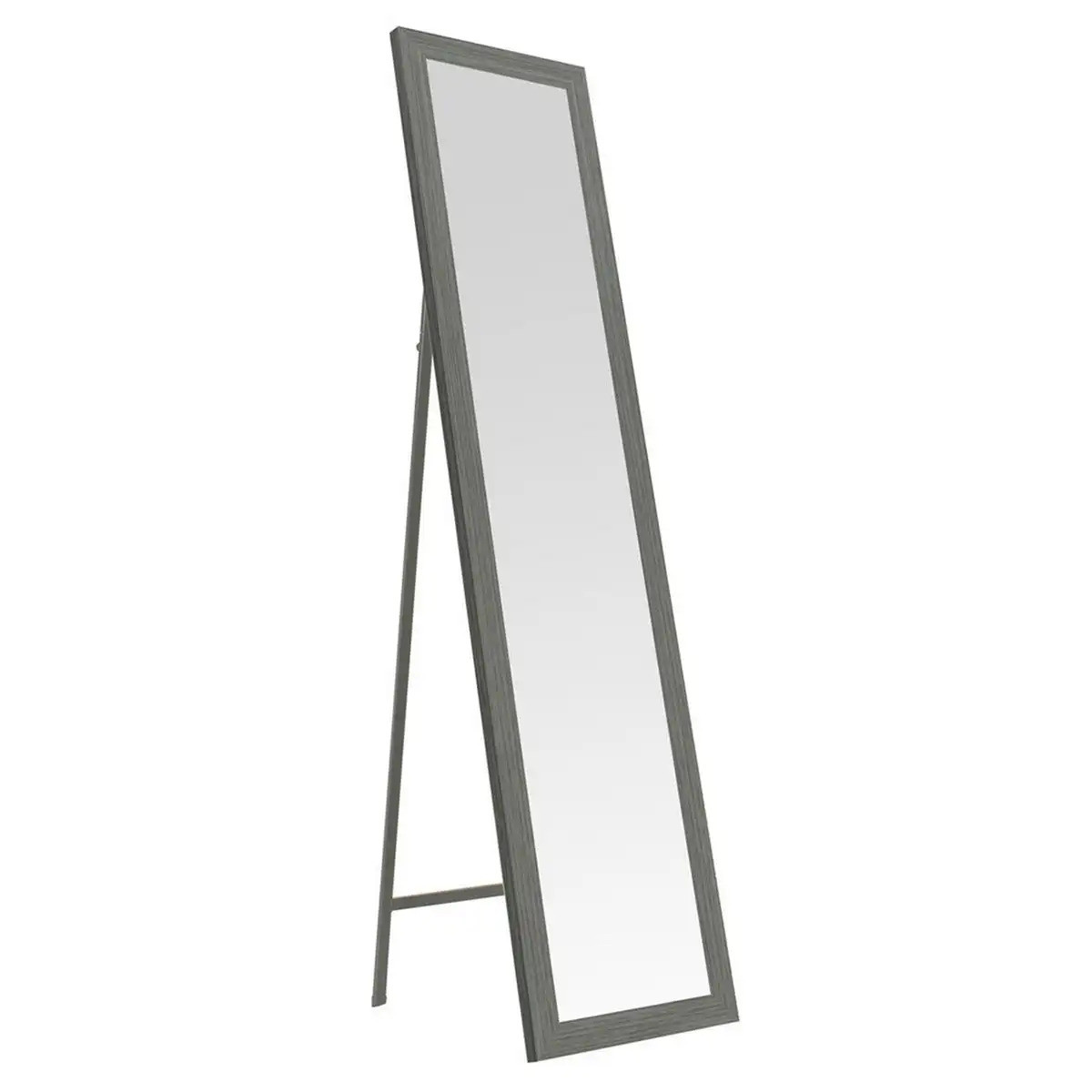 Lola Home Espejo de pie gris de madera MDF de 37x157 cm