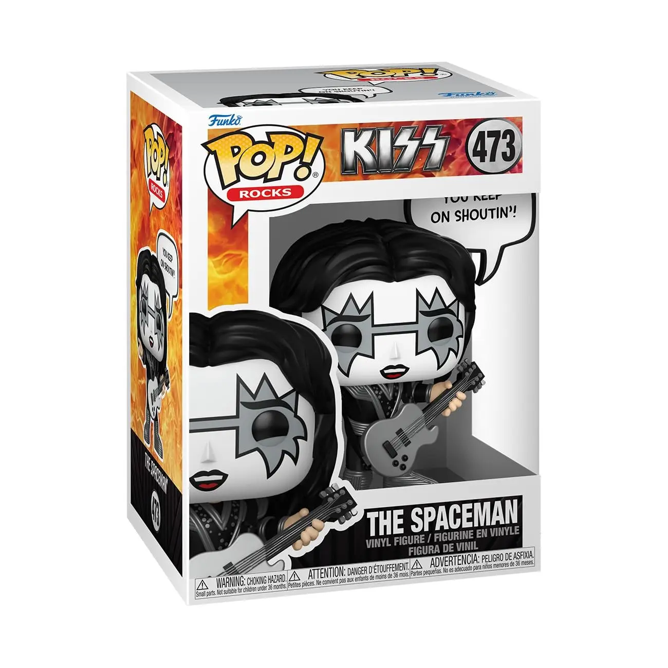 ¡Funko pop! Frases: El Astronauta - (R&R All Night) - Kiss - Figura de Vinilo Coleccionable - Idea de Regalo - Mercancía Oficial - Juguetes para Niños y Adultos - Fans de la Música