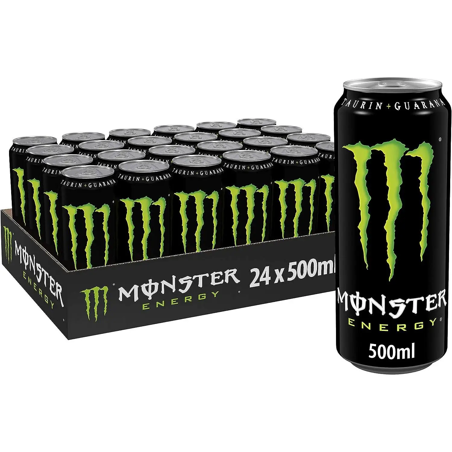 Monster Energy Original - 24 latas de 500 ml - Bebida Energetica Monster