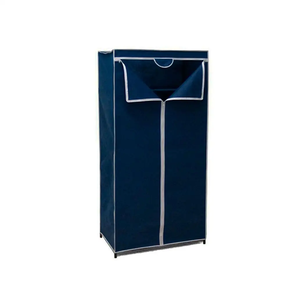 UD - Armario de Tela Plegable con Cremallera | Organizador Ropa Grande TNT |74X44X160CM| Estantería Portátil para Dormitorio o Alquiler