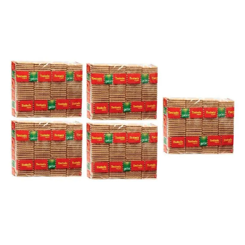 PACK de 5 – Galletas Gullón Tostada original 800 g x 5 packs. Total 4 kg