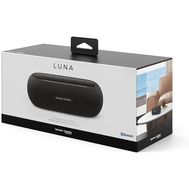 Harman Kardon Luna Bluetooth Compact Black - Portable speaker with powerful sound, ideal for outdoor use. Enjoy your music with this compact, high-quality Bluetooth speaker. #8