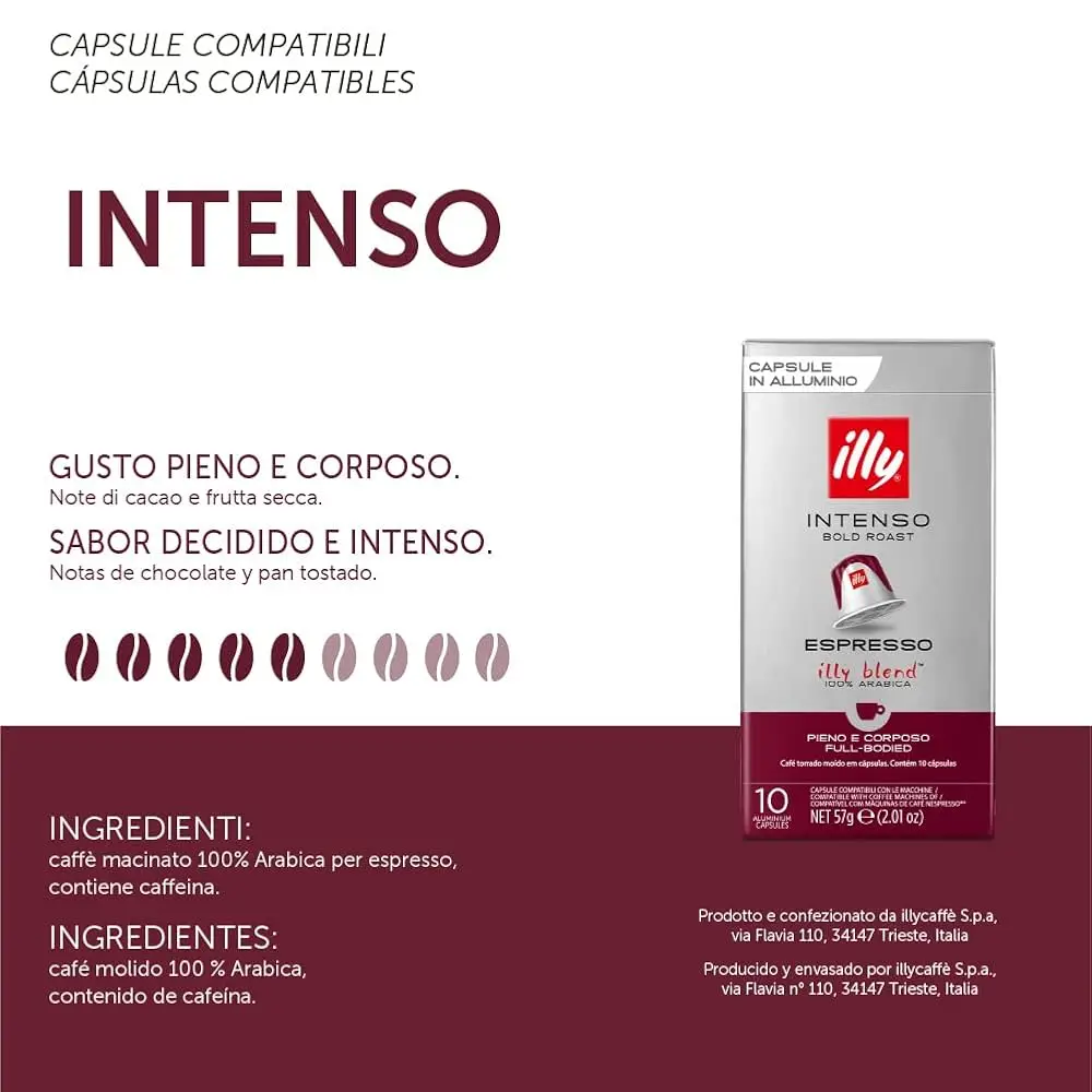 Illy cafe pack 6 monodose e.s.e intenso - 18 units - qumir