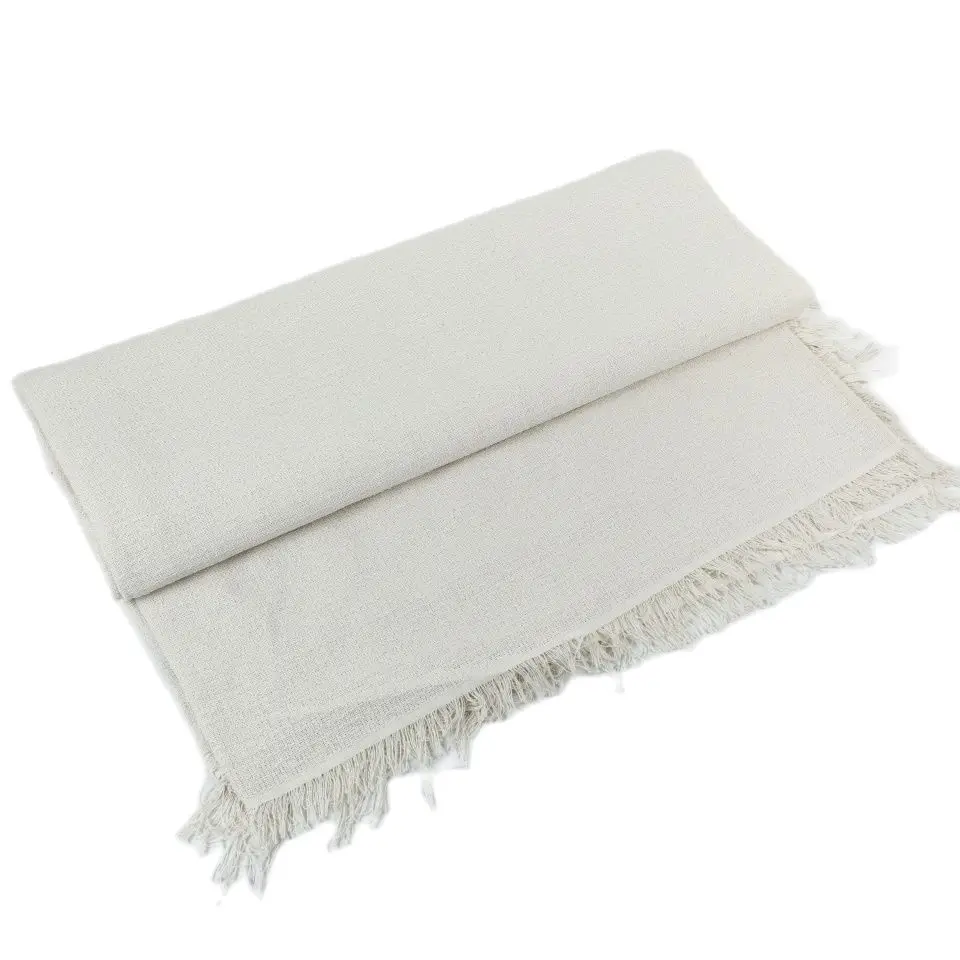 Almeritex 2000 Colcha Multiusos Sofa,Manta Foulard,Plaid para Cama,Cubresofa Cubrecama Marfil