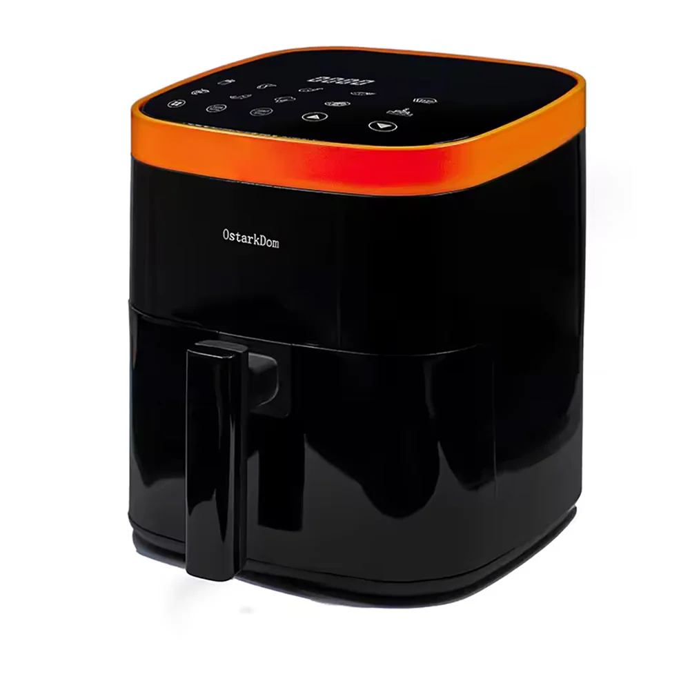 OstarkDom Freidora de aire digital sin Aceite 5L 5.5L 6L 16L , freidora sin aceite, 10 programas preestablecidos, Panel táctil, Regulable hasta 200 ° C, Temporizador 60 minutos, Apagado automático,