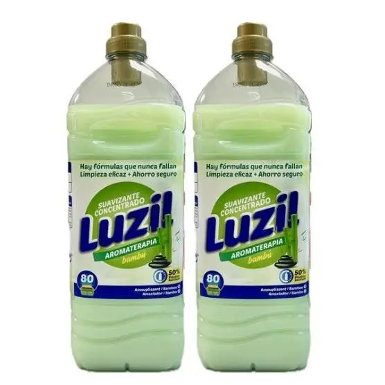 PACK DE 2 BOTELLAS Suavizante concentrado LUZIL aromaterapia bambú 80 lavados