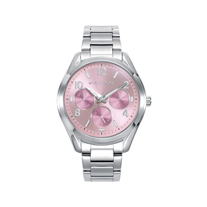 Reloj Viceroy Multifunción Mujer Acero Impermeable Rosa 401224-75