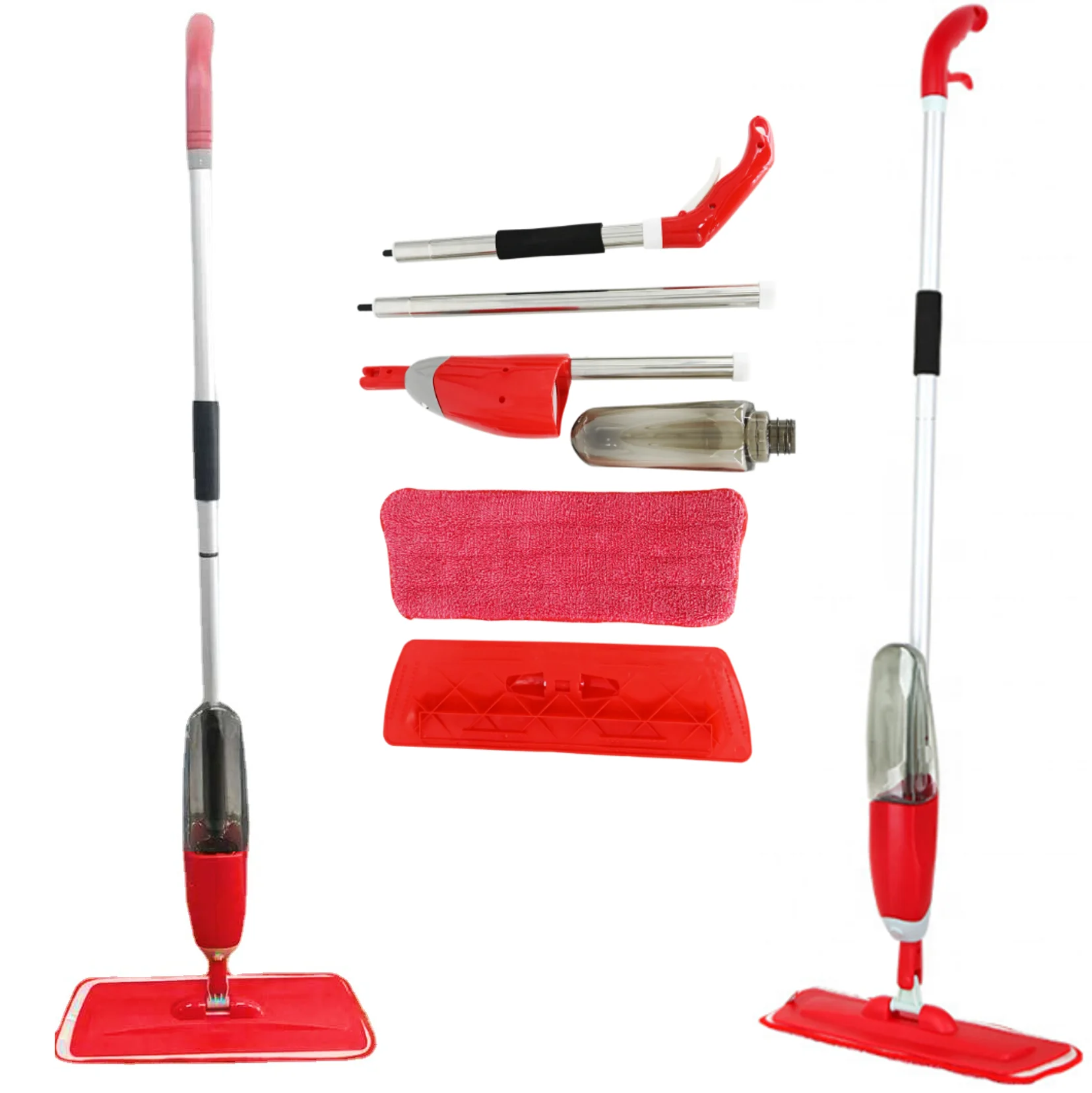 LoLek Mop Mop with water sprayer for home dry and wet cleaning capacity 580ml non-electric height 1.25mt