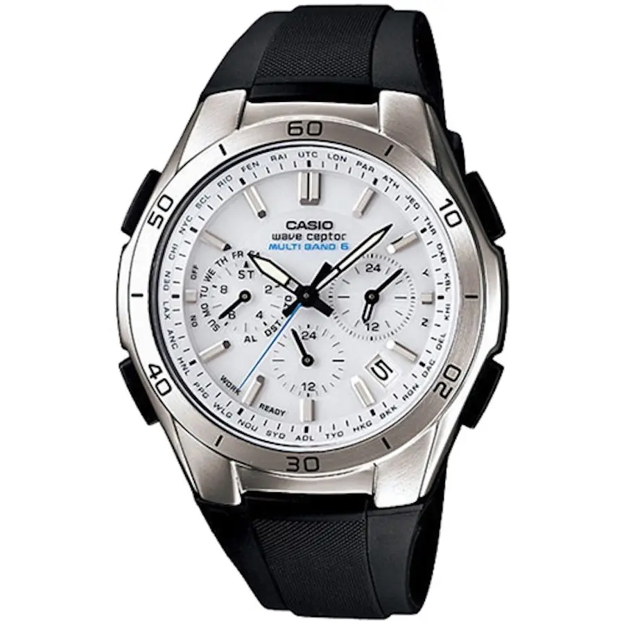 reloj solar radiocontrol Casio WaveCeptor WVQ-M410-7AJF JDM 48.7 × 43.5 × 13.4 mm 100m WR correa de silicona JDM (mercado interior japonés)