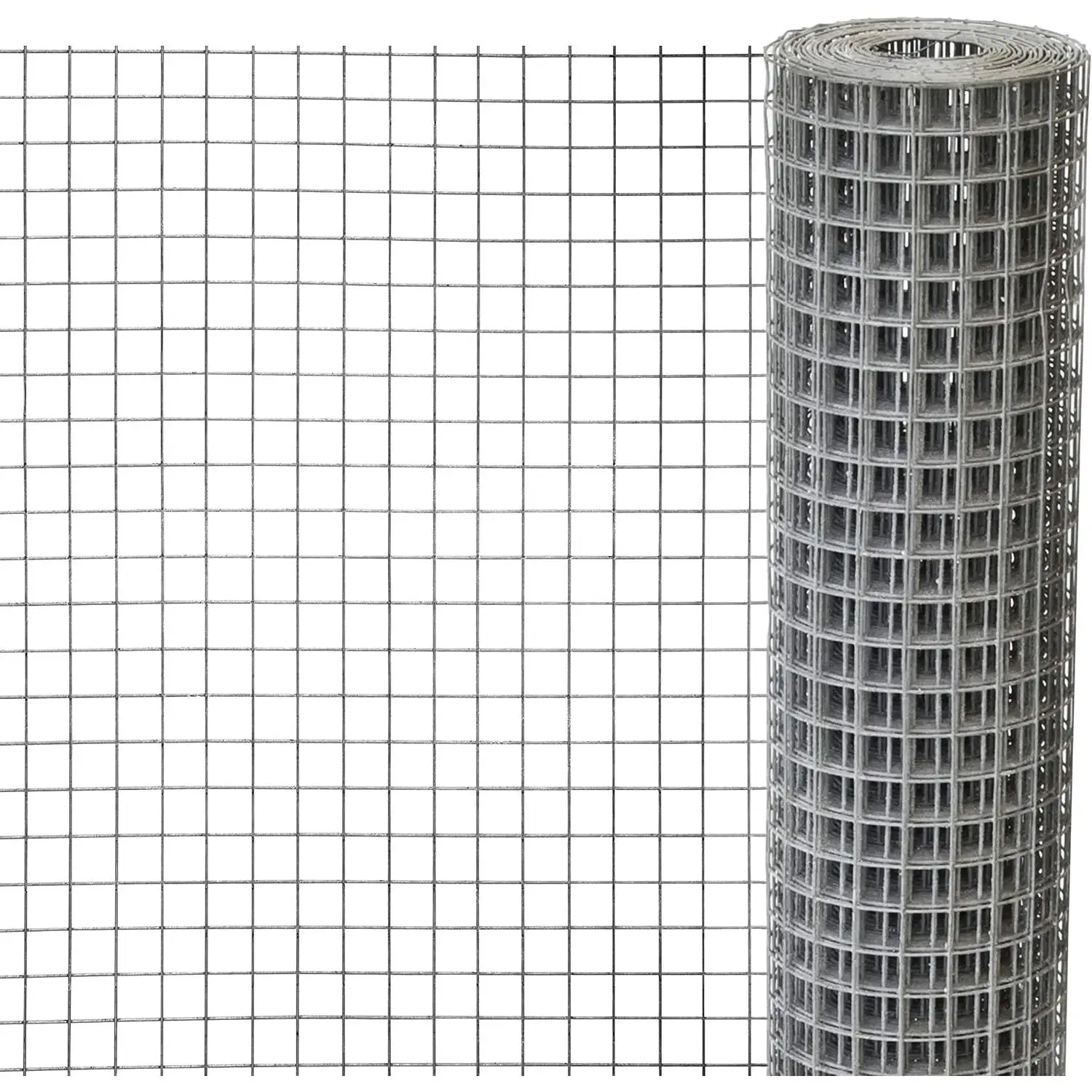 Maxia Market Cerchio in rete metallica metallica per pollaio da giardino, protezione contro ramati, topi e serpenti, rete metallica flessibile, rotolo di recinzione in filo zincato