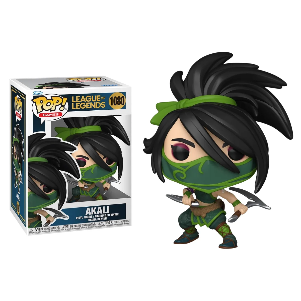 FUNKO POP! LEAGUE OF LEGENDS – AKALI, 83857, Nº1080, PRODUCTO CON LICENCIA OFICIAL