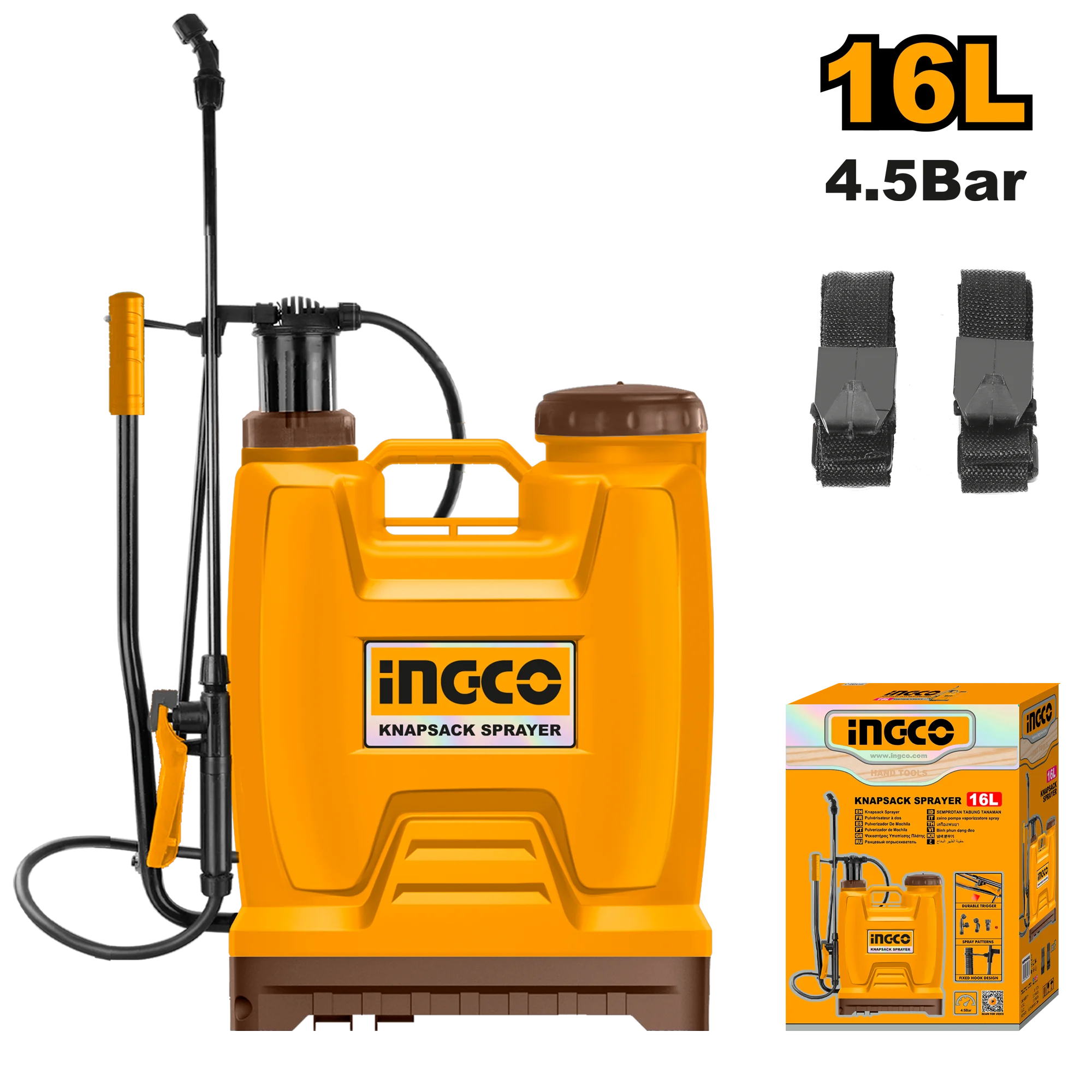 INGCO HSPP41602 sprayer 16L-shipping from Spain 24h.