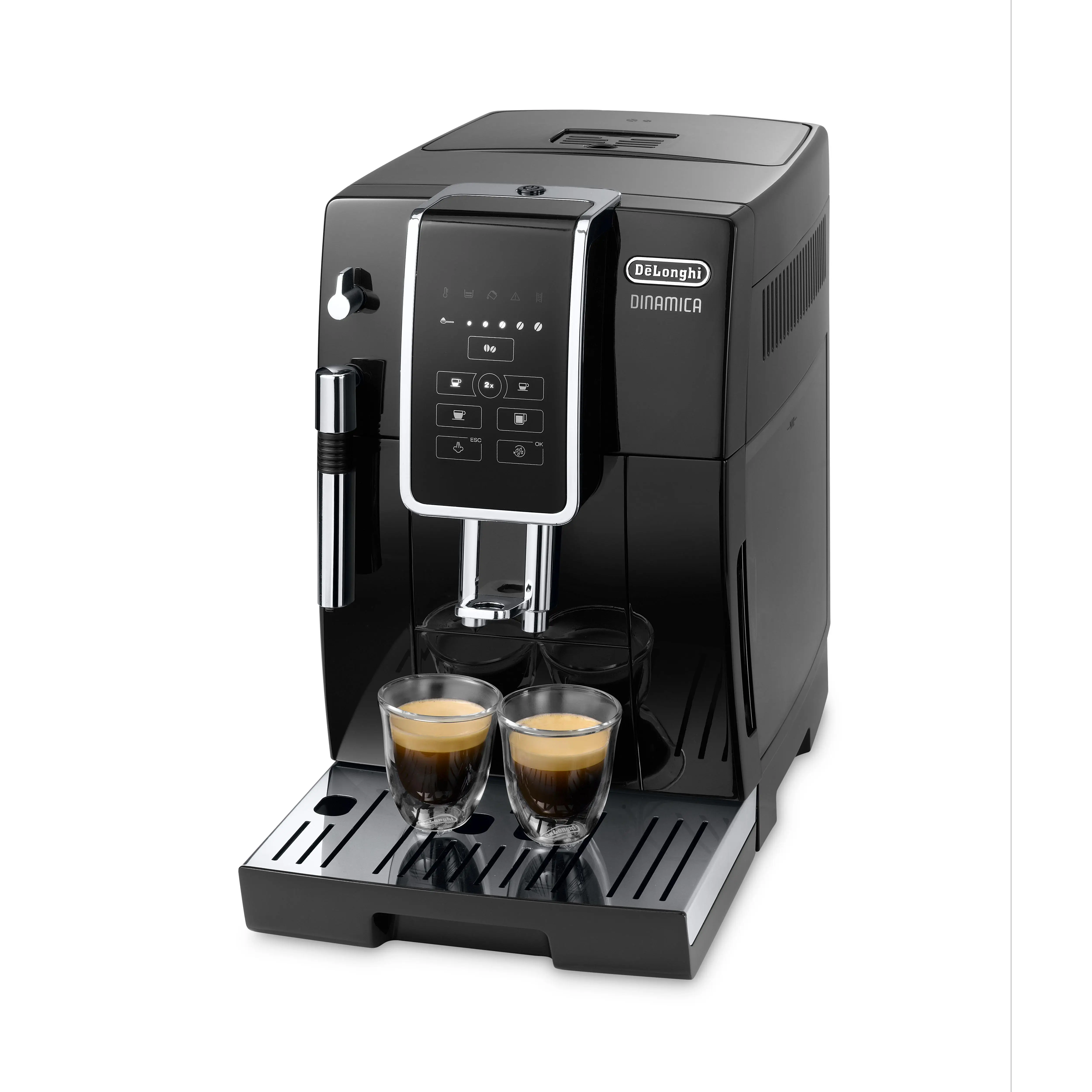 De'Longhi Cafetera Superautomática Dinamica Basic ECAM350.15.B, Molinillo. 1450 W, 2 tazas, 15 bares de presión. Negro