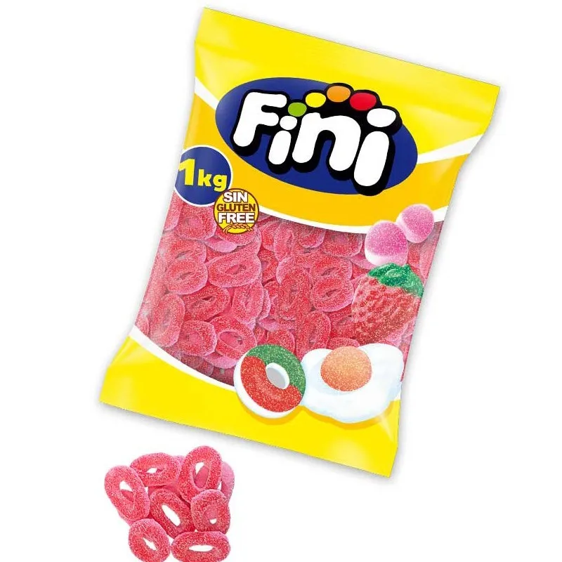 Aros strawberry pica fini jelly beans - 1kg bag gluten free