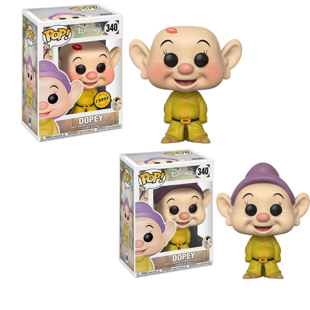 Funko Pop Bundle Disney Blanca Nieves Y Los Siete Enanitos Mudito + Chase 340 + Protectores Pop 0,5 MM de regalo