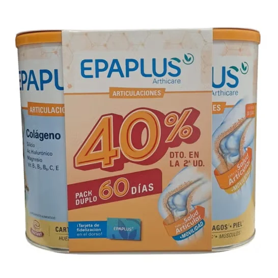 EPAPLUS ARTHICARE ARTICULACIONES COLAGENO+SILICIO+ ACIDO HIALURONICO+MAGNESIO NEUTRO 2x317G
