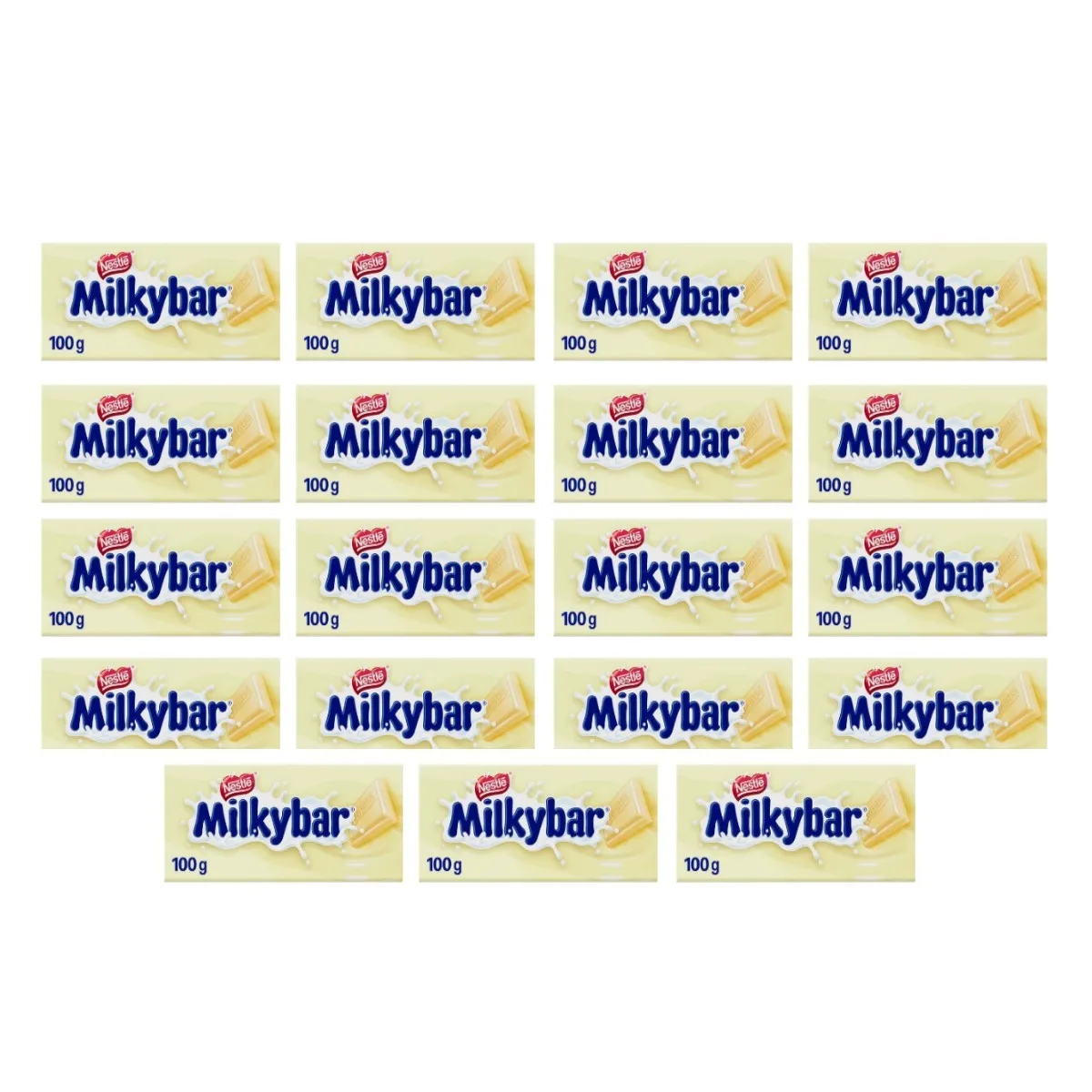 Nestlé Milkybar Chocolate Blanco - Tableta de chocolate blanco 19x100g