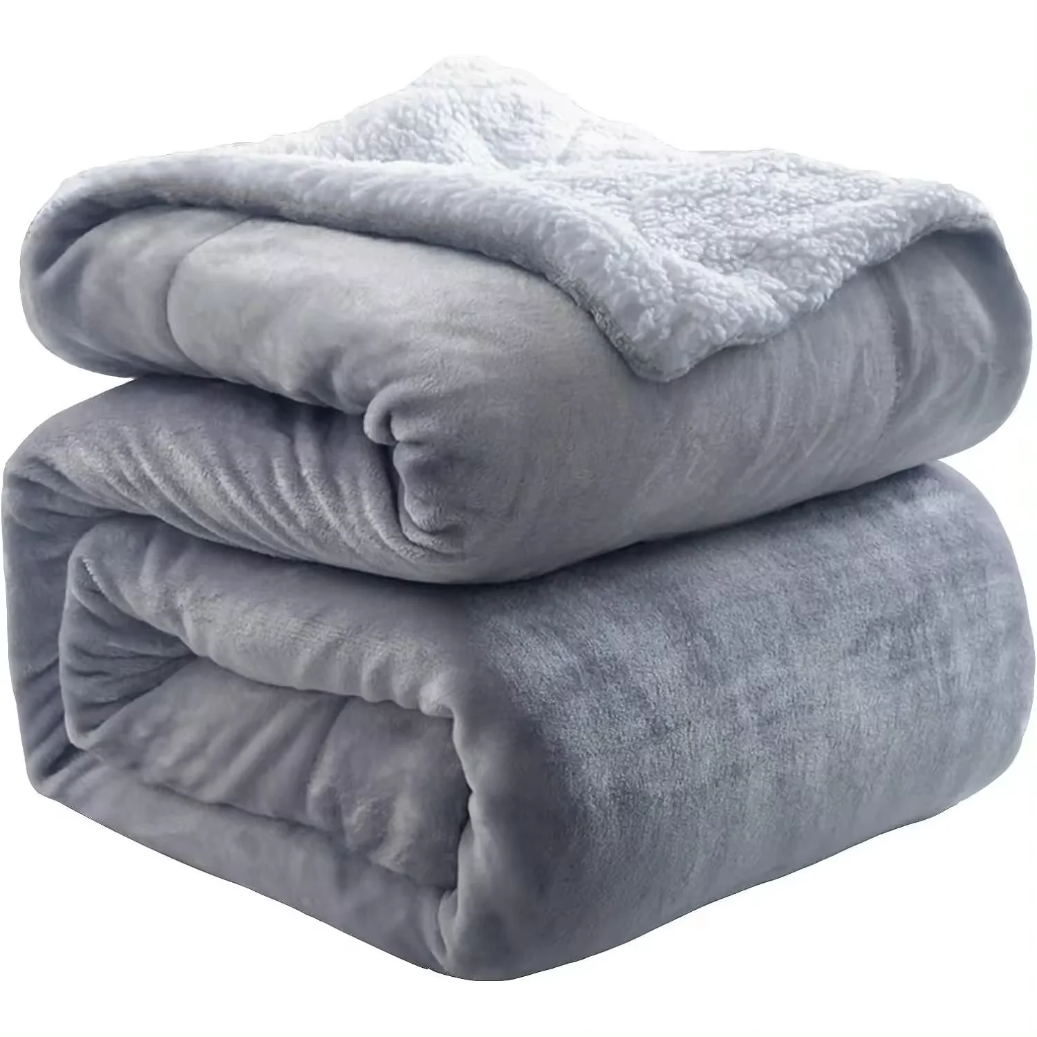 Velvet Sheepskin Thick Lamb Fur 100% Polyester Blanket, Modern Style in 6 Colors and 3 Sizes-Sofa Blankets, Fleece, Flannel-Winter warm and thick nap-ultra-soft double layer. Shipping from Spain