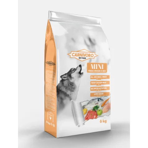 Carnivoro Mini Pollo Y Arroz Pienso Para Perros 6 Kg