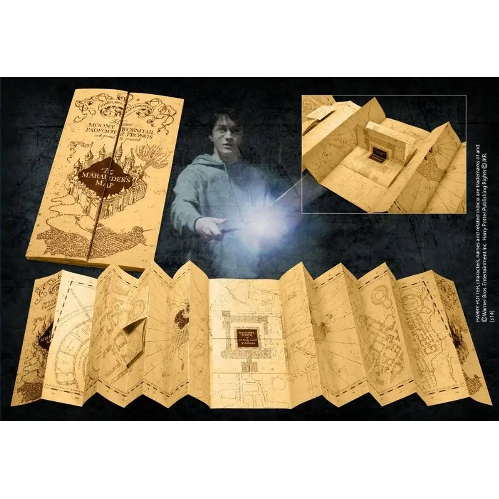 The Noble Collection Replica Harry Potter Mapa Del Merodeador