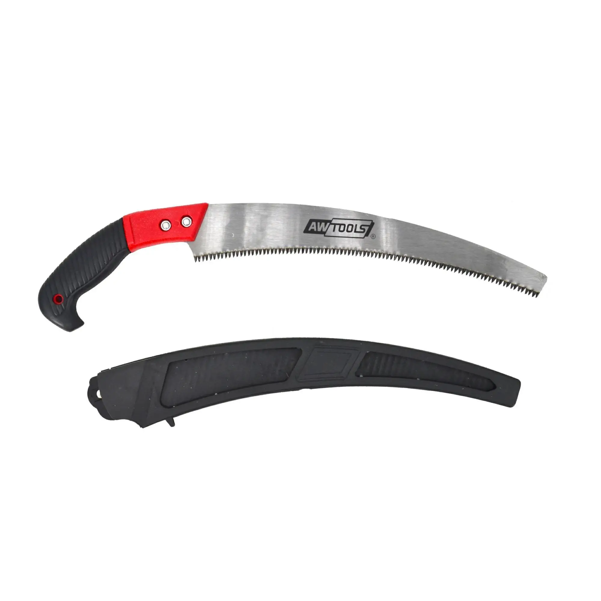 Awtools 330mm Pruning Saw, durable hand saw with a 3-year warranty, perfect for cutting branches efficiently, ideal for garden maintenance and trimming.