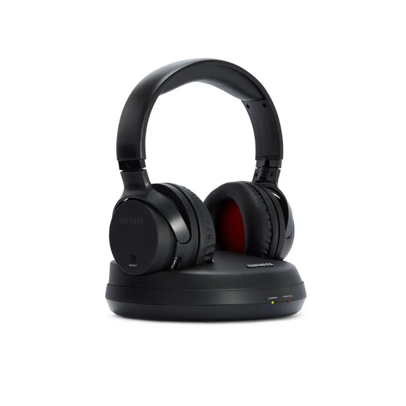 Wireless headphones aiwa whf - 930d black + charging base