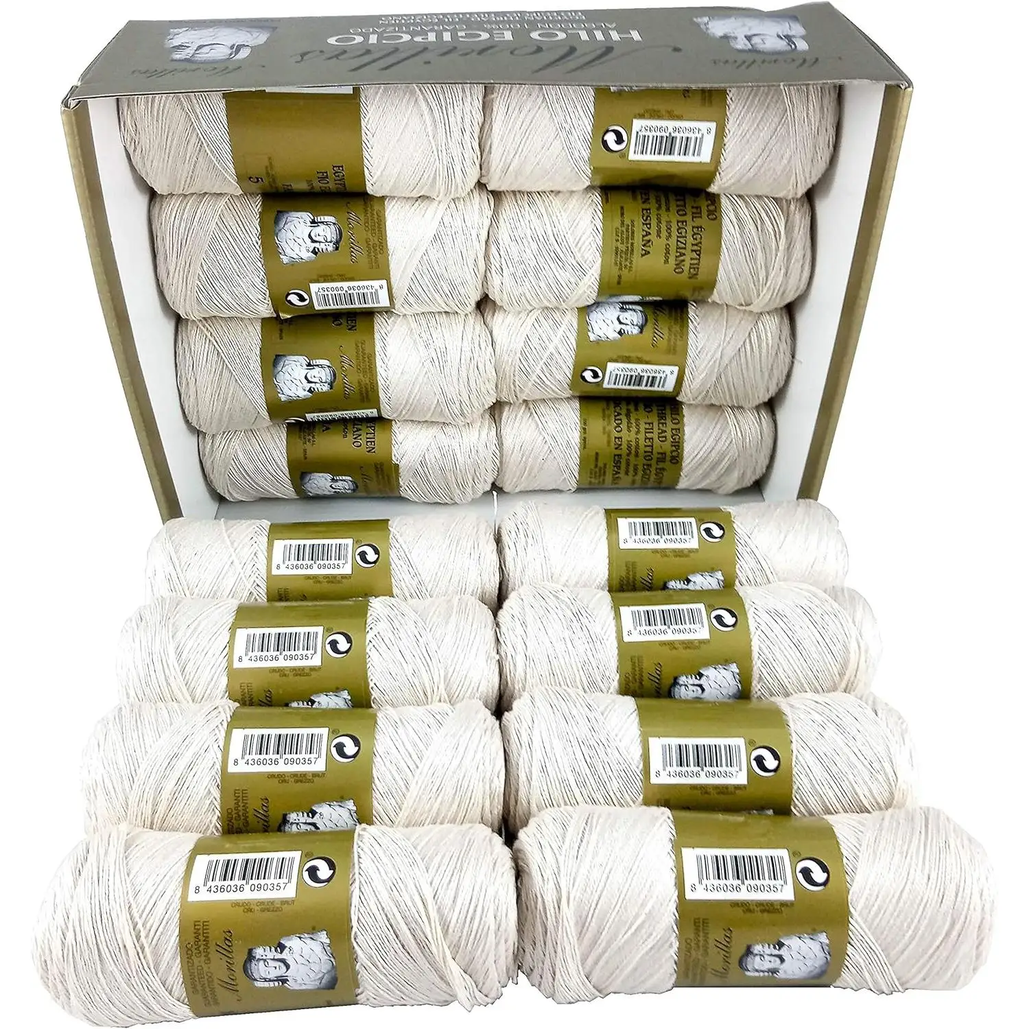 PACK 16 ZEPELINES MORILLAS® Algodón Perlé 100% Egipcio Mercerizado DIY