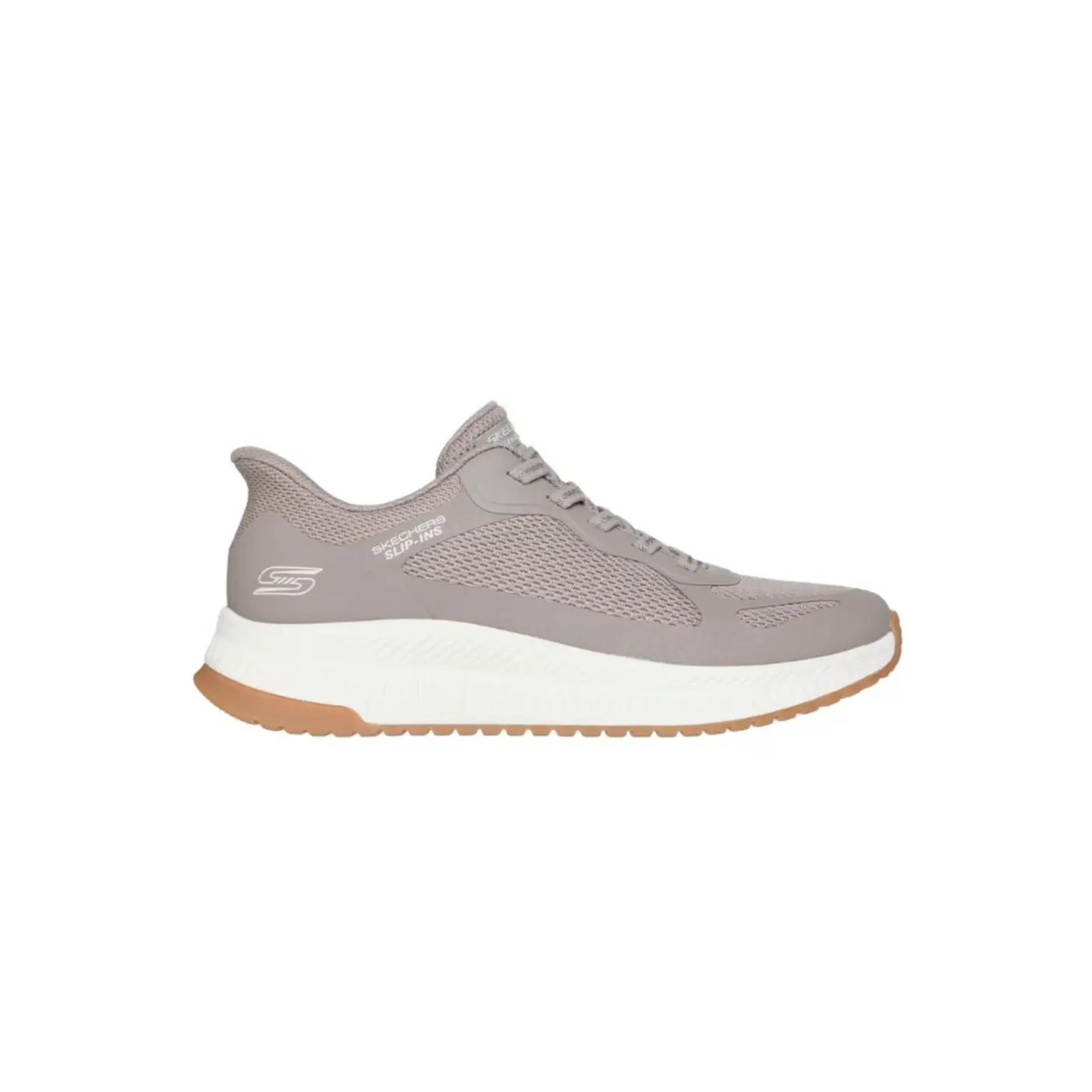 Zapatillas Skechers Bobs Squad Mujer Beige