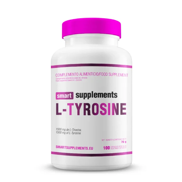 L-Tyrosine (L-Tirosina) 1500mg - 100 Cápsulas Vegetales Smart Supplements